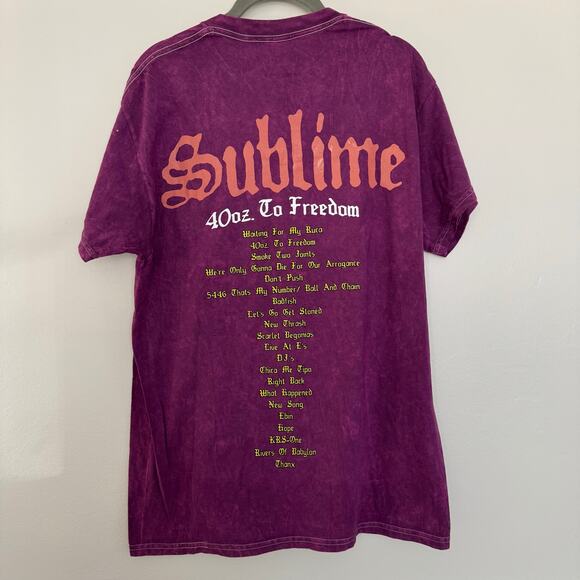 Sublime 40 oz of Freedom Tour Concert/Band Tee - Picture 4 of 6